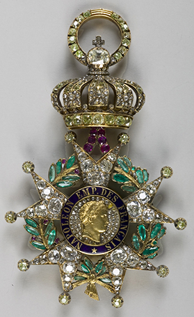 Grand’croix de la Légion d’honneur de Napoléon III - Maison Ouizille-Lemoine - Or, diamants, rubis, émeraudes