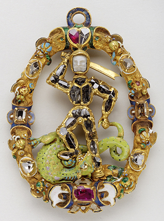 Pendentif de l’ordre de Saint-Michel- XVIe siècle - Or, émaux, diamants
