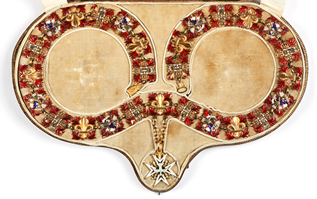 The Collar of the Order of the Holy Spirit of Miguel I of Portugal – Etienne Hippolyte Coudray (1761-1833) – Gold and enamel, 1823