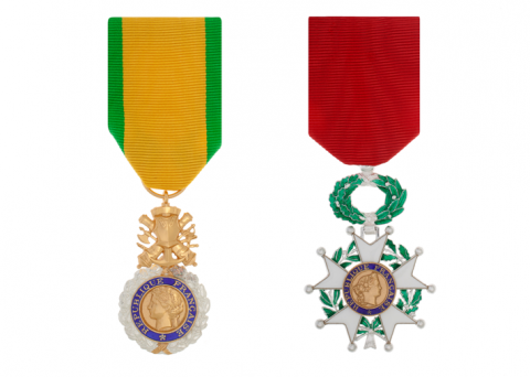 médaille militaire et Légion d'honneur